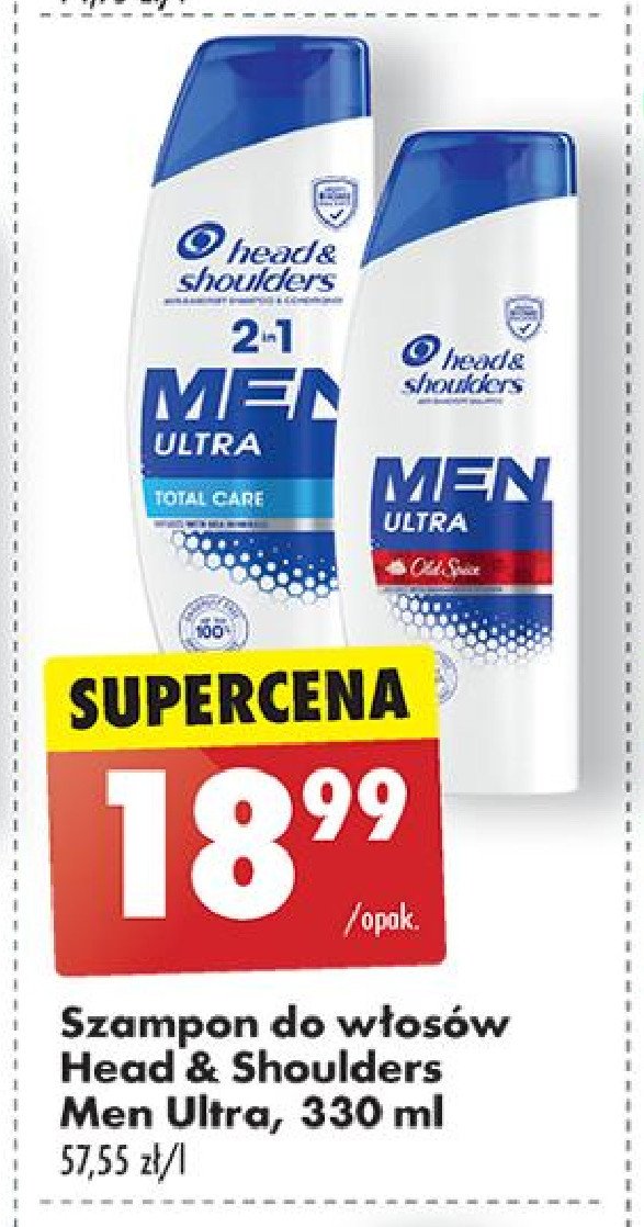 Szampon do włosów men ultra Head&shoulders promocja w Biedronka