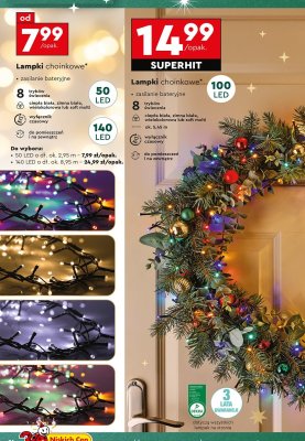 Lampki choinkowe 140 LED promocja w Biedronka