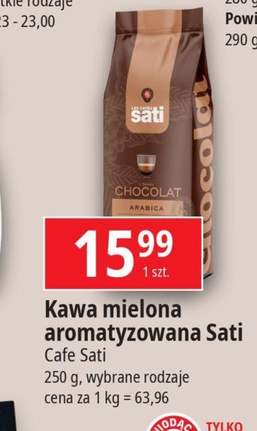 Kawa Sati chocolat promocja