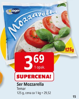 Ser Mozzarella Temar promocja w Leclerc