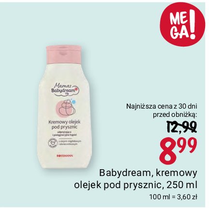 Olejek dla mam do ciała przeciw rozstępom Babydream promocja