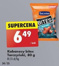 Kabanosy bites wędzone Tarczyński promocja w Biedronka