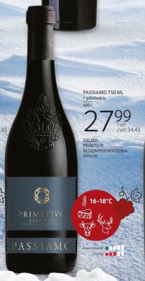 Wino czerwone PASSIAMO PRIMITIVO promocja w Selgros