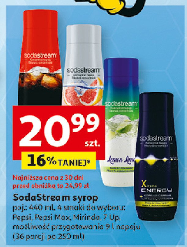 Syrop pepsi max Sodastream promocja w Auchan