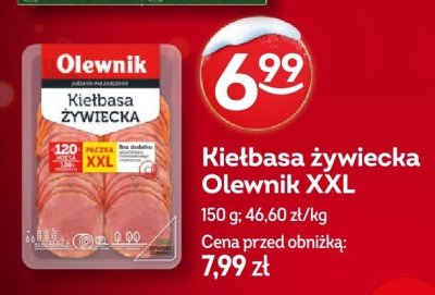Kiełbasa żywiecka Olewnik XXL promocja w Żabka