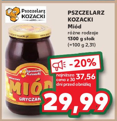 Miód gryczany Pszczelarz kozacki promocja w Kaufland