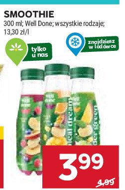 Smoothie tropical dream Well done promocja