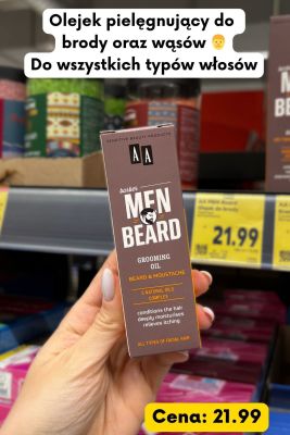 Olejek pielęgnujący do brody i wąsów  Men Reard Grooming Oil promocja w Kaufland