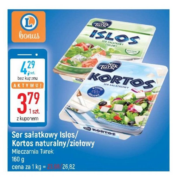 Islos ser sałatkowy ziołowy Turek naturek Turek 123 promocja