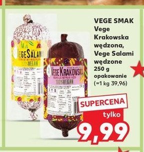 Vege krakowska wędzona Vege smak promocja w Kaufland