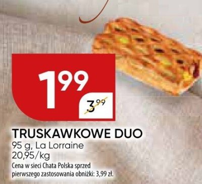 Truskawkowe duo La Lorraine promocja w Chata Polska