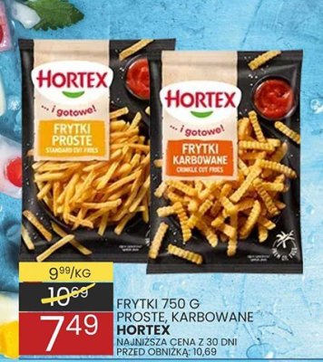 Frytki 750 g proste, karbowane promocja w Wafelek
