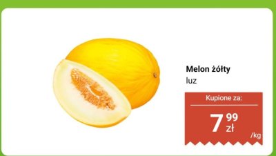 Melon żółty luz promocja w Biedronka