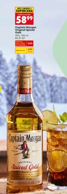 Rum Captain Morgan Original Spiced Gold 35%, 700 ml promocja w Biedronka