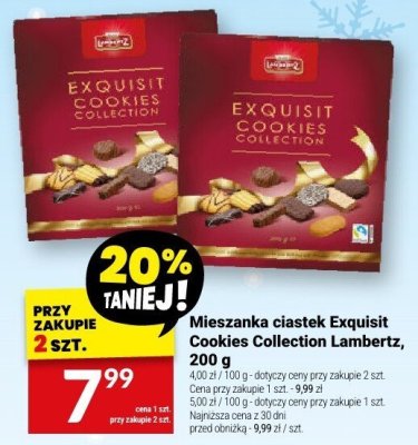 Mieszanka ciastek Exquisit Cookies Collection Lambertz, 200 g promocja w Twój Market
