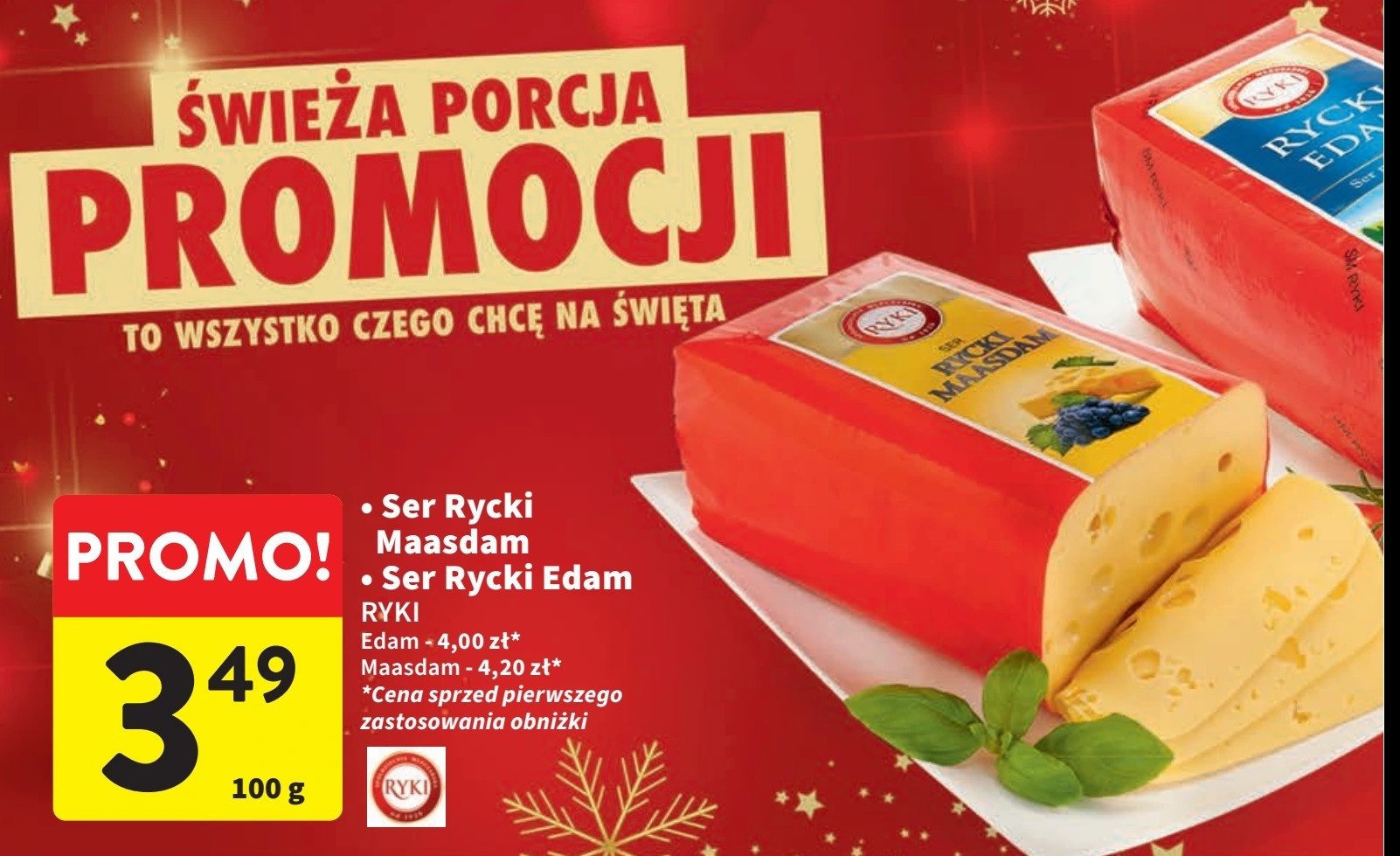 Ser rycki maasdam Ryki promocja w Intermarche