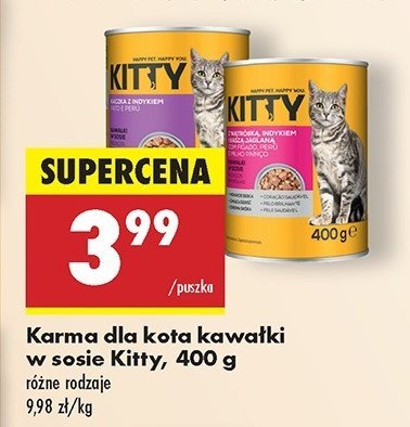 Karma dla kota w sosie pomidorowym z kaczką i indykiem Kitty promocja