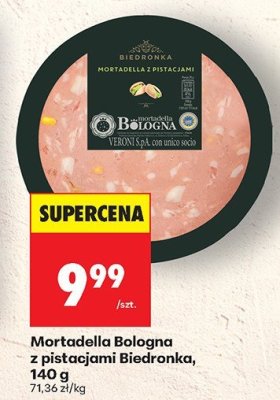 Szynka Mortadella Bologna z pistacjami  promocja w Biedronka