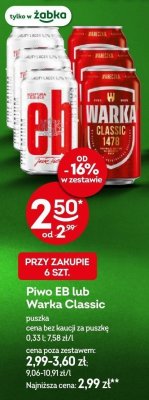 Piwo promocja w Żabka