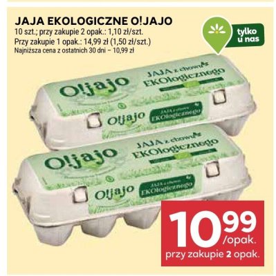 Jaja ekologiczne Oljajo promocja w Stokrotka