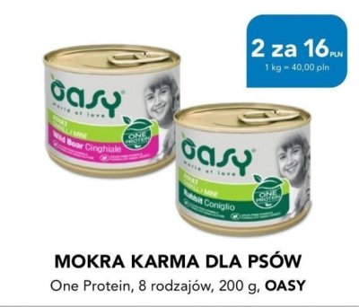 Mokra karma dla psów One Protein promocja w Aquael zoo