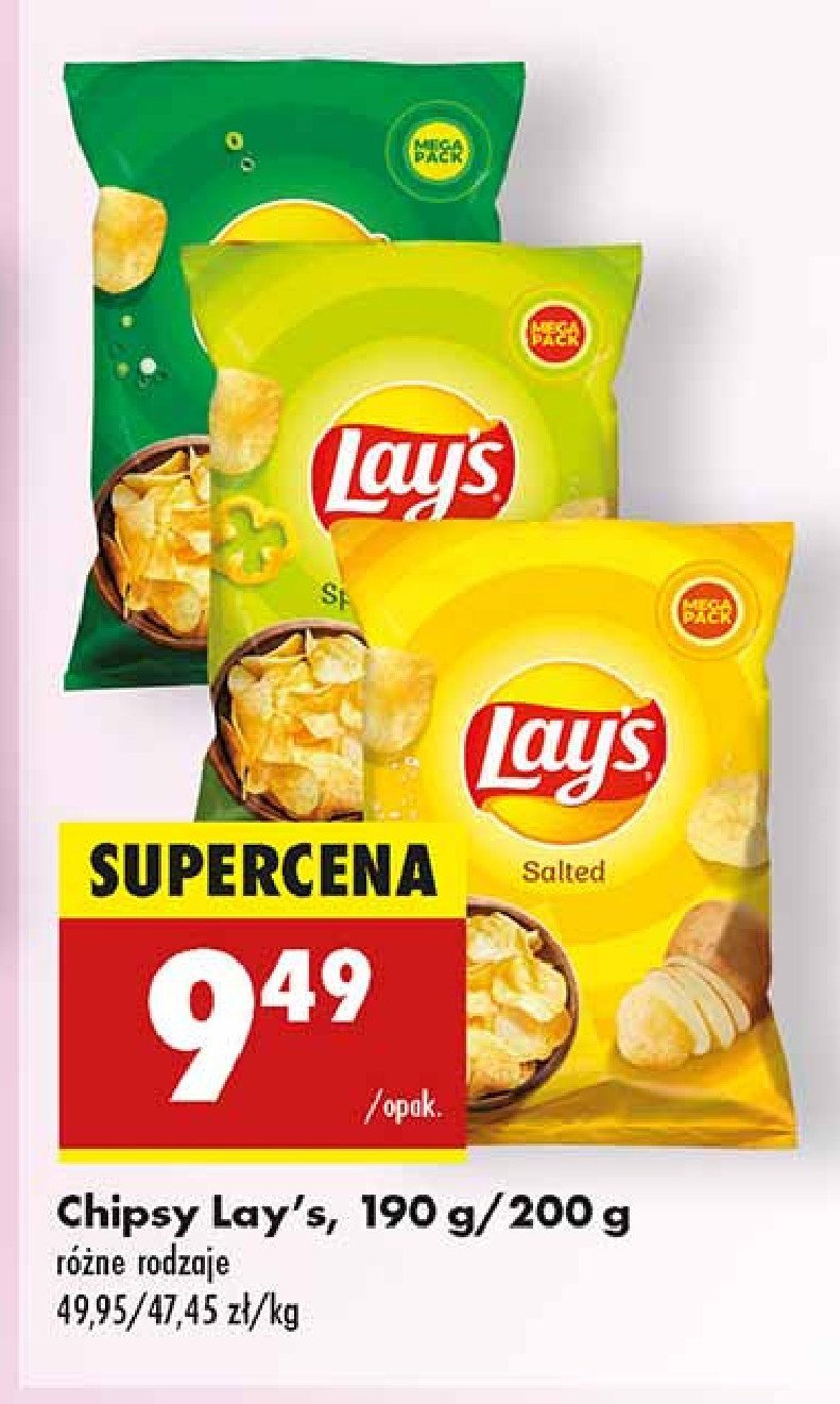 Chipsy pikantna papryka Lay's Frito lay lay's promocja w Biedronka