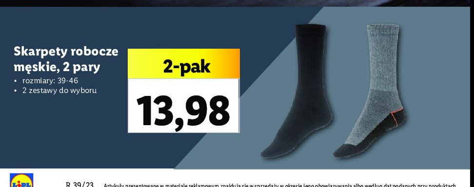 Skarpety robocze 39-46 promocja