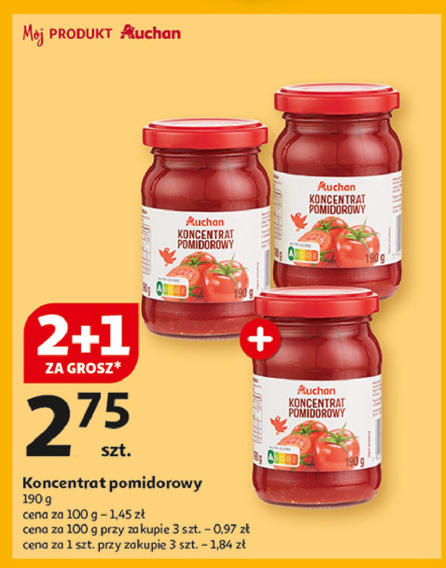 Koncentrat pomidorowy 30% Auchan promocja