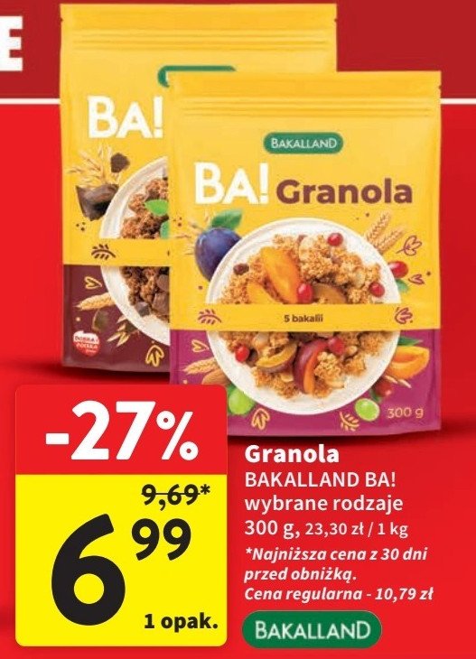 Granola 5 bakalii Bakalland ba! promocja