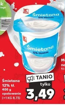 Śmietana 12 % K-classic promocja