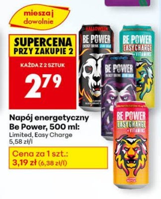 Napój energetyczny Be Power, 500 ml limited promocja w Biedronka