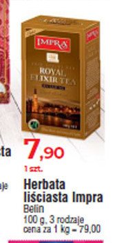 Herbata Impra royal elixir promocja