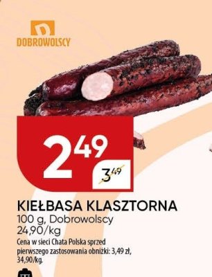 Kiełbasa klasztorna Dobrowolscy promocja w Chata Polska