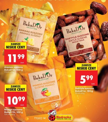 Daktyle suszone BakaD'Or promocja w Biedronka