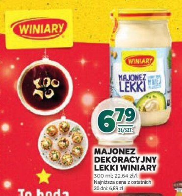 Majonez dekoracyjny lekki Winiary promocja w Stokrotka