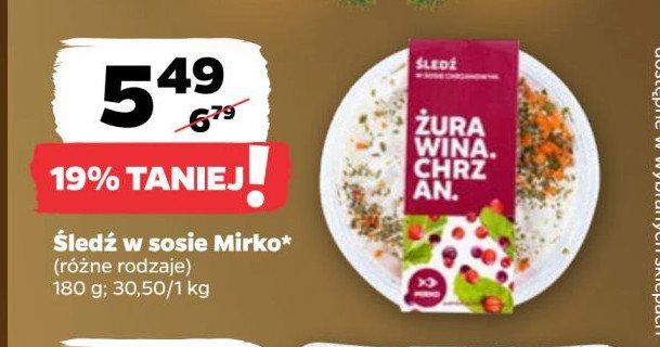 Śledź żurawina-chrzan Mirko promocja