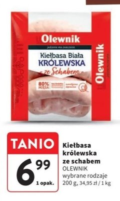 Kiełbasa biała królewska ze schabem Olewnik promocja
