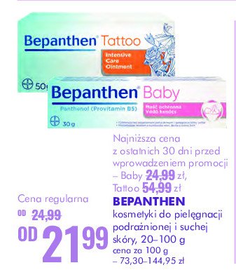 Maść ochronna do pielęgnacji skóry niemowląt Bepanthen baby promocja