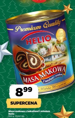 Masa makowa z bakaliami i miodem Helio promocja w Netto