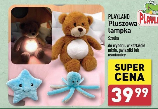 Lampka pluszowa ośmiornica Playland promocja