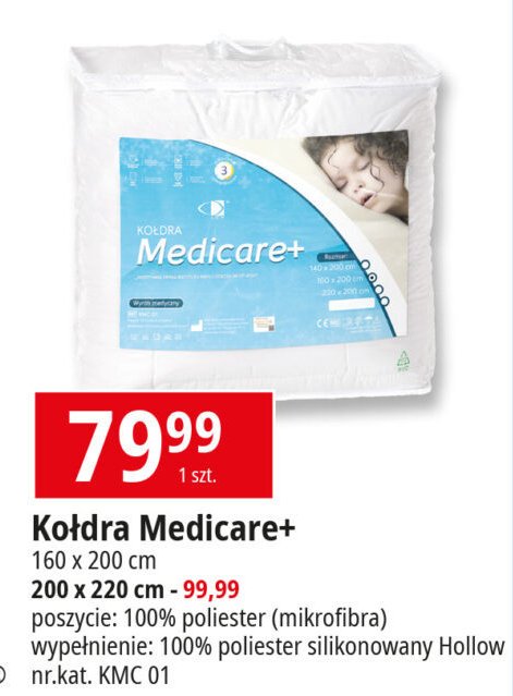 Kołdra medicare 220 x 200 cm Amw promocja