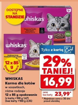 Karma dla kotów w saszetkach Whiskas promocja w Kaufland
