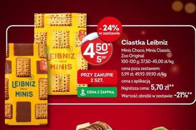 Ciastka Leibniz Minis Classic promocja w Żabka