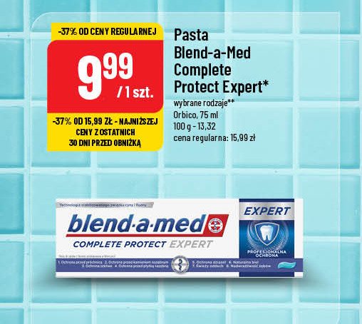 Pasta do zębów Blend-a-med complete protect expert promocja