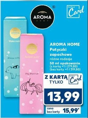 Patyczki zapachowe bubble gum Aroma home promocja