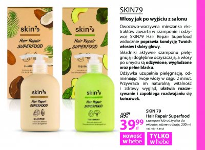Odżywka do włosów awokado i brokuł Skin79 hair repair superfood promocja