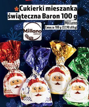Cukierki mieszanka Świąteczna Baron 100g promocja w TOPAZ