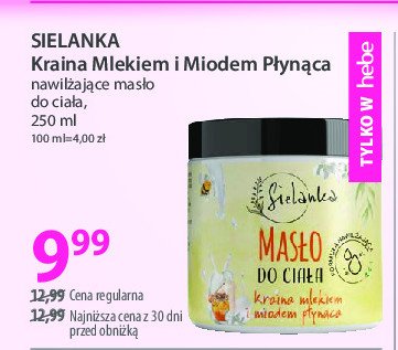 Masło do ciała kraina mlekiem i miodem płynąca Sielanka (kosmetyki) Solverx promocja w Hebe