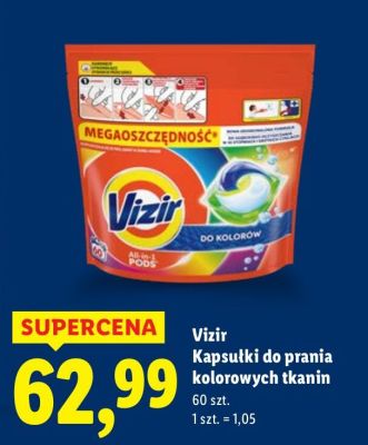 Kapsułki do prania Vizir Kapsułki do prania kolorowych tkanin promocja w Lidl