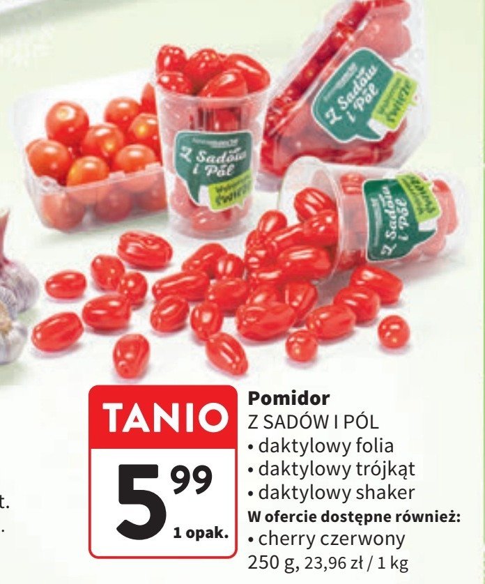 Pomidory daktylowe shaker Z sadów i pól promocja